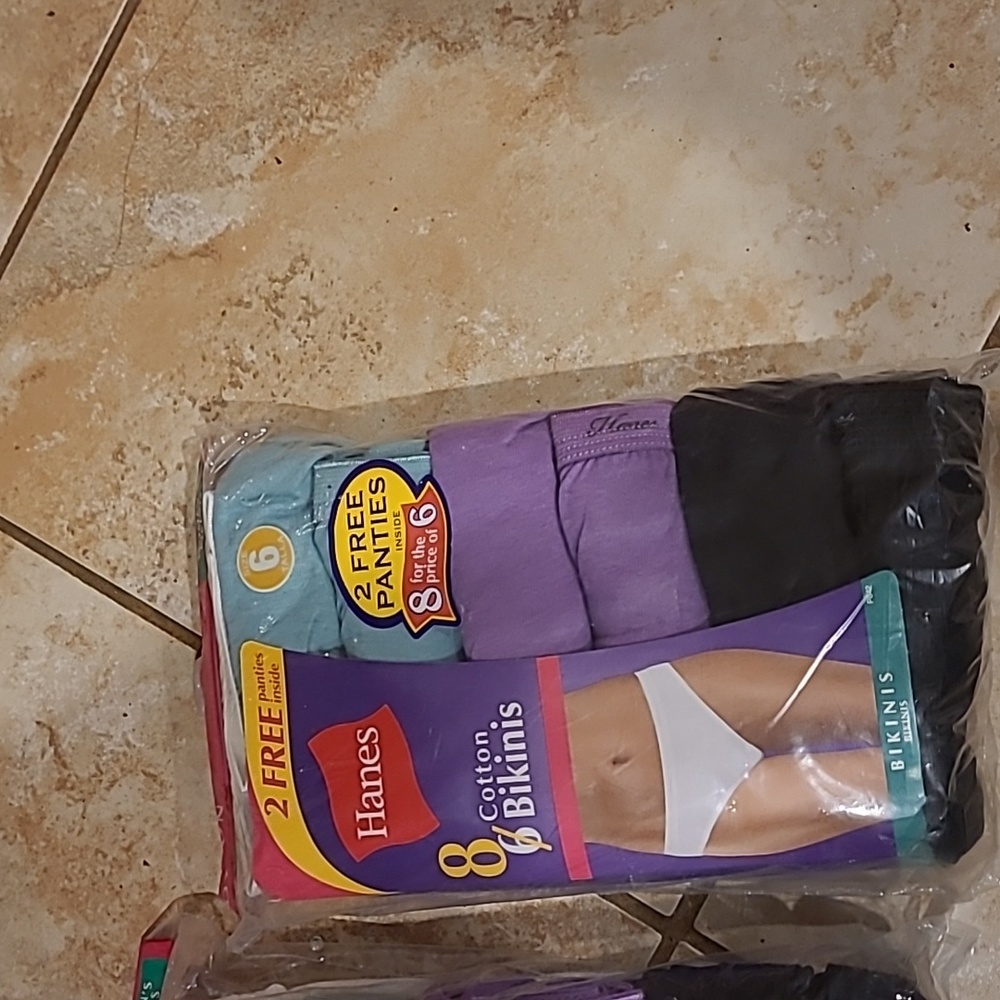 Hanes cotton bikinis